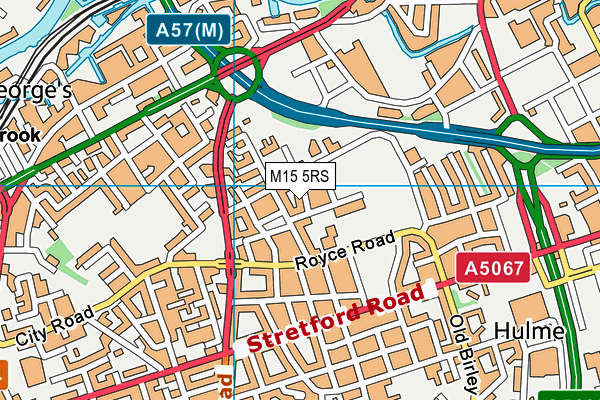 M15 5RS map - OS VectorMap District (Ordnance Survey)