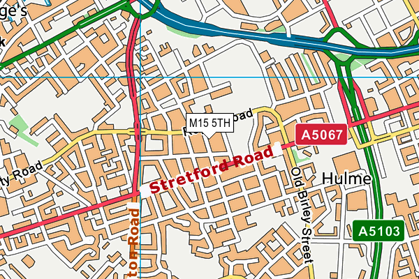 M15 5TH map - OS VectorMap District (Ordnance Survey)