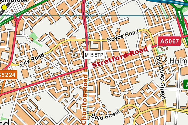 M15 5TP map - OS VectorMap District (Ordnance Survey)