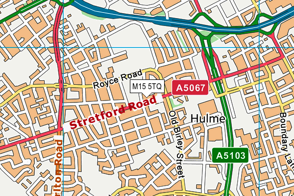 M15 5TQ map - OS VectorMap District (Ordnance Survey)