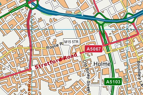 M15 5TR map - OS VectorMap District (Ordnance Survey)