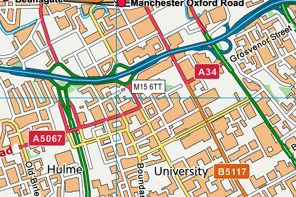 M15 6TT map - OS VectorMap District (Ordnance Survey)