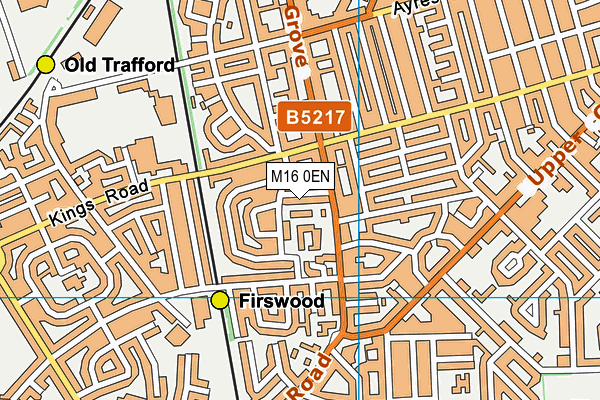 M16 0EN map - OS VectorMap District (Ordnance Survey)