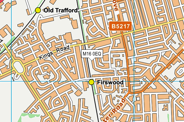 M16 0EQ map - OS VectorMap District (Ordnance Survey)