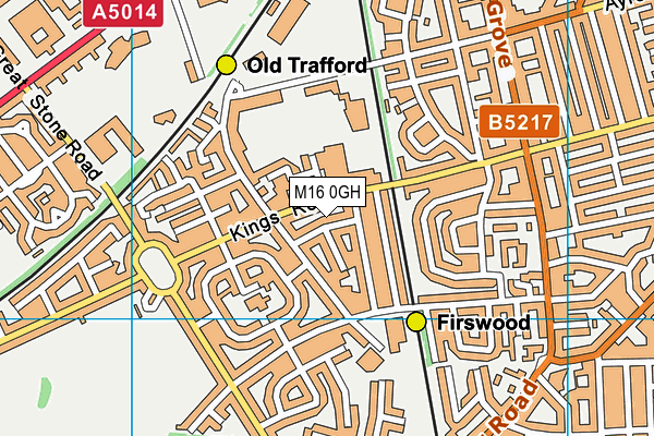 M16 0GH map - OS VectorMap District (Ordnance Survey)