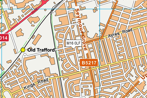 M16 0LF map - OS VectorMap District (Ordnance Survey)