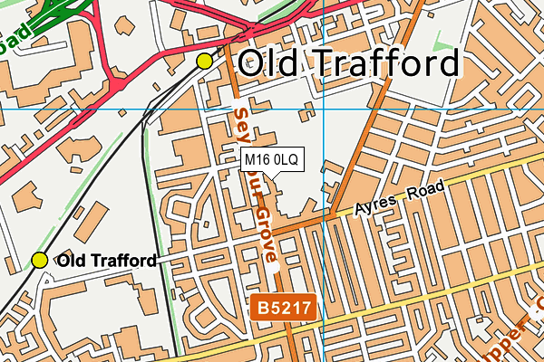 M16 0LQ map - OS VectorMap District (Ordnance Survey)