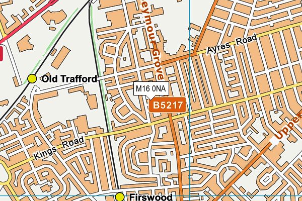 M16 0NA map - OS VectorMap District (Ordnance Survey)