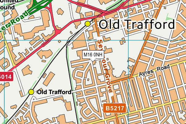 M16 0NH map - OS VectorMap District (Ordnance Survey)