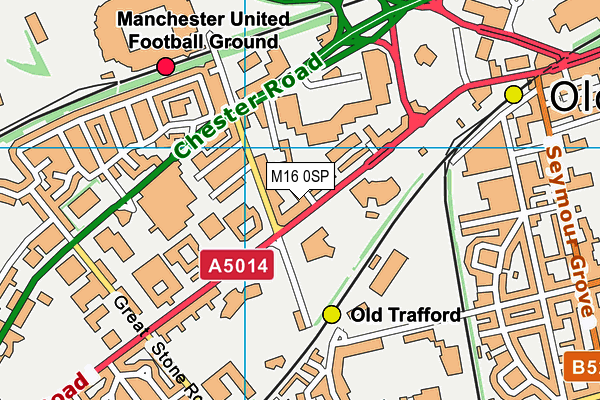 M16 0SP map - OS VectorMap District (Ordnance Survey)