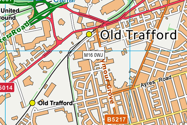 M16 0WJ map - OS VectorMap District (Ordnance Survey)