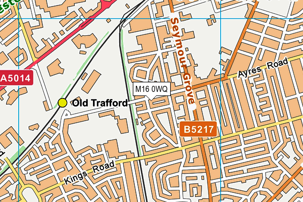 M16 0WQ map - OS VectorMap District (Ordnance Survey)