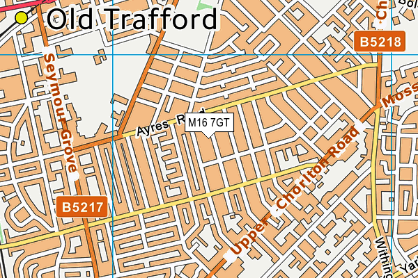 M16 7GT map - OS VectorMap District (Ordnance Survey)