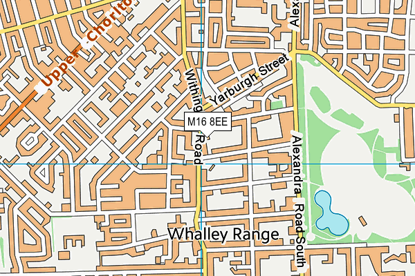 M16 8EE map - OS VectorMap District (Ordnance Survey)