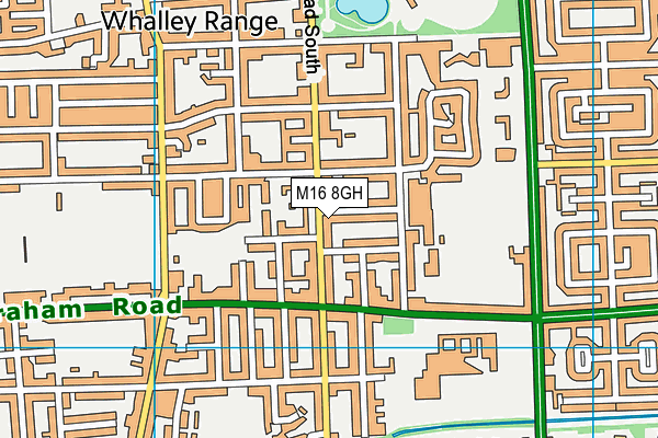 M16 8GH map - OS VectorMap District (Ordnance Survey)