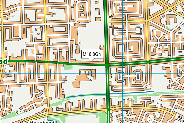 M16 8GN map - OS VectorMap District (Ordnance Survey)
