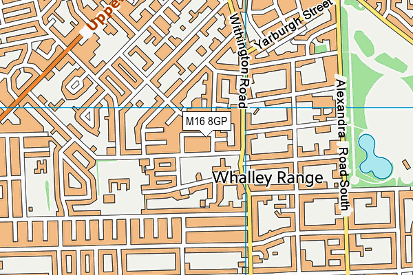 M16 8GP map - OS VectorMap District (Ordnance Survey)