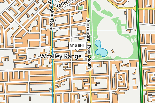 M16 8HT map - OS VectorMap District (Ordnance Survey)