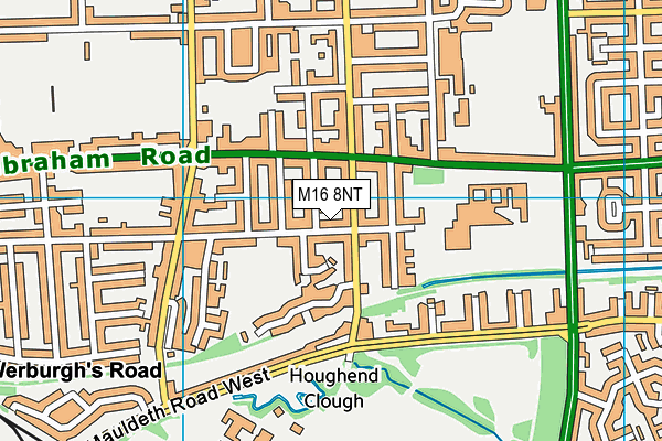 M16 8NT map - OS VectorMap District (Ordnance Survey)