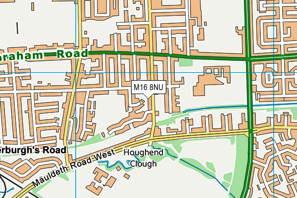 M16 8NU map - OS VectorMap District (Ordnance Survey)