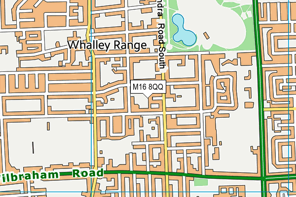 M16 8QQ map - OS VectorMap District (Ordnance Survey)