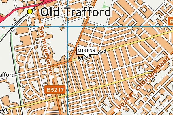 M16 9NR map - OS VectorMap District (Ordnance Survey)