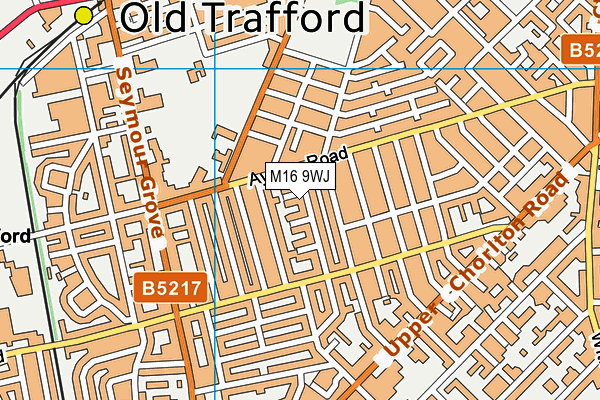 M16 9WJ map - OS VectorMap District (Ordnance Survey)