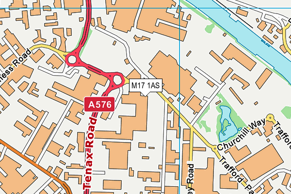 M17 1AS map - OS VectorMap District (Ordnance Survey)