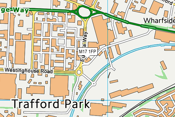 M17 1FP map - OS VectorMap District (Ordnance Survey)