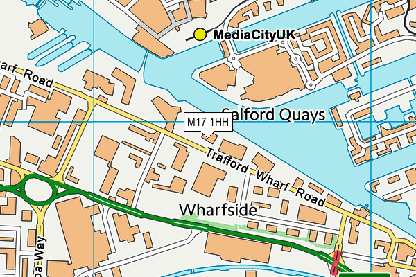 M17 1HH map - OS VectorMap District (Ordnance Survey)