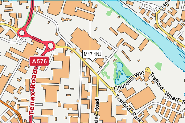M17 1NJ map - OS VectorMap District (Ordnance Survey)