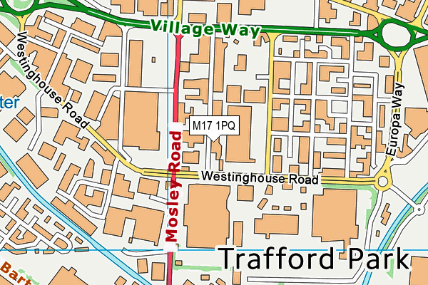 M17 1PQ map - OS VectorMap District (Ordnance Survey)