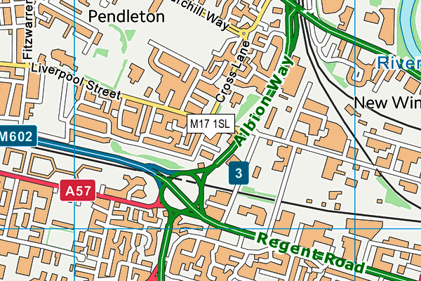 M17 1SL map - OS VectorMap District (Ordnance Survey)