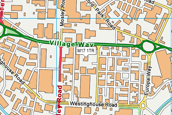 M17 1TR map - OS VectorMap District (Ordnance Survey)