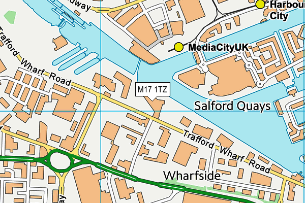 M17 1TZ map - OS VectorMap District (Ordnance Survey)