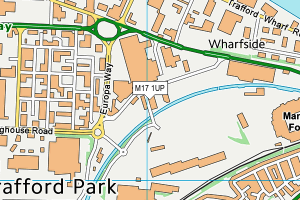 M17 1UP map - OS VectorMap District (Ordnance Survey)