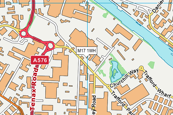 M17 1WH map - OS VectorMap District (Ordnance Survey)