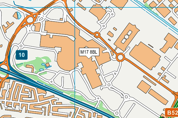M17 8BL map - OS VectorMap District (Ordnance Survey)
