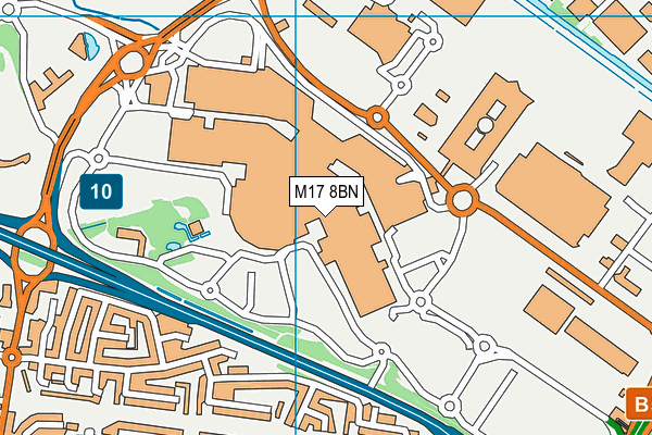 M17 8BN map - OS VectorMap District (Ordnance Survey)