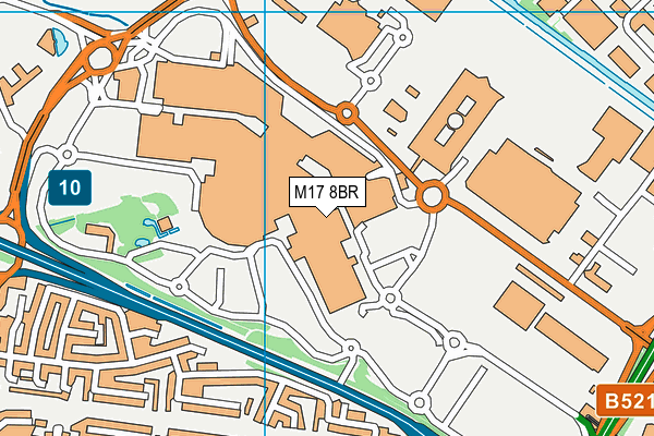 M17 8BR map - OS VectorMap District (Ordnance Survey)