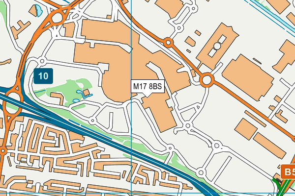 M17 8BS map - OS VectorMap District (Ordnance Survey)