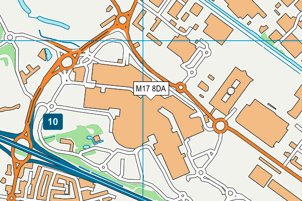 M17 8DA map - OS VectorMap District (Ordnance Survey)