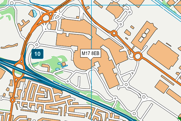 M17 8EB map - OS VectorMap District (Ordnance Survey)