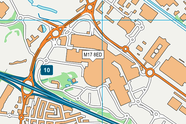 M17 8ED map - OS VectorMap District (Ordnance Survey)