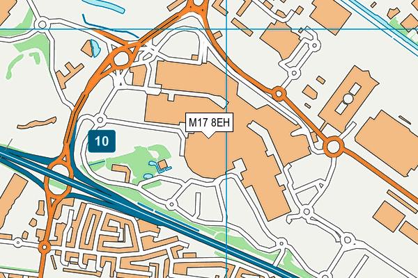 M17 8EH map - OS VectorMap District (Ordnance Survey)