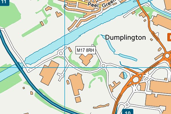 David Lloyd (Manchester Trafford City) map (M17 8RH) - OS VectorMap District (Ordnance Survey)