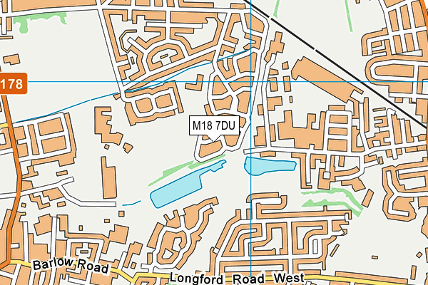 M18 7DU map - OS VectorMap District (Ordnance Survey)