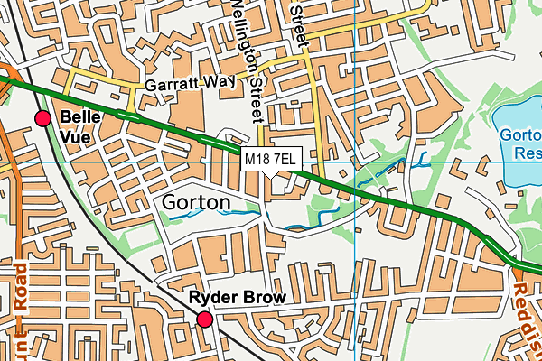 M18 7EL map - OS VectorMap District (Ordnance Survey)