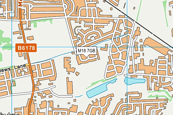 M18 7GB map - OS VectorMap District (Ordnance Survey)