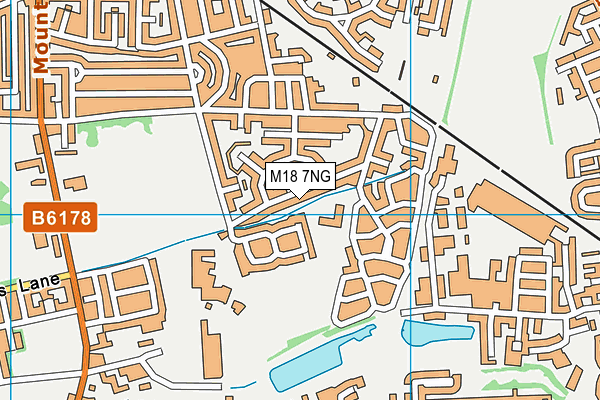 M18 7NG map - OS VectorMap District (Ordnance Survey)